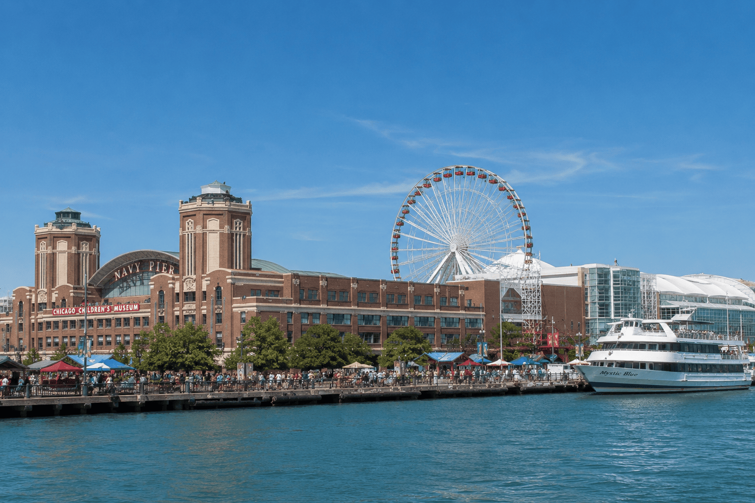 Navy Pier with ferris wheel