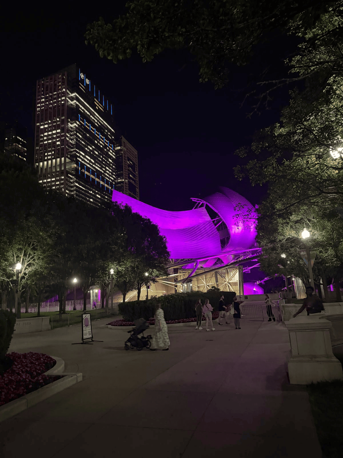 Millennium Park at night