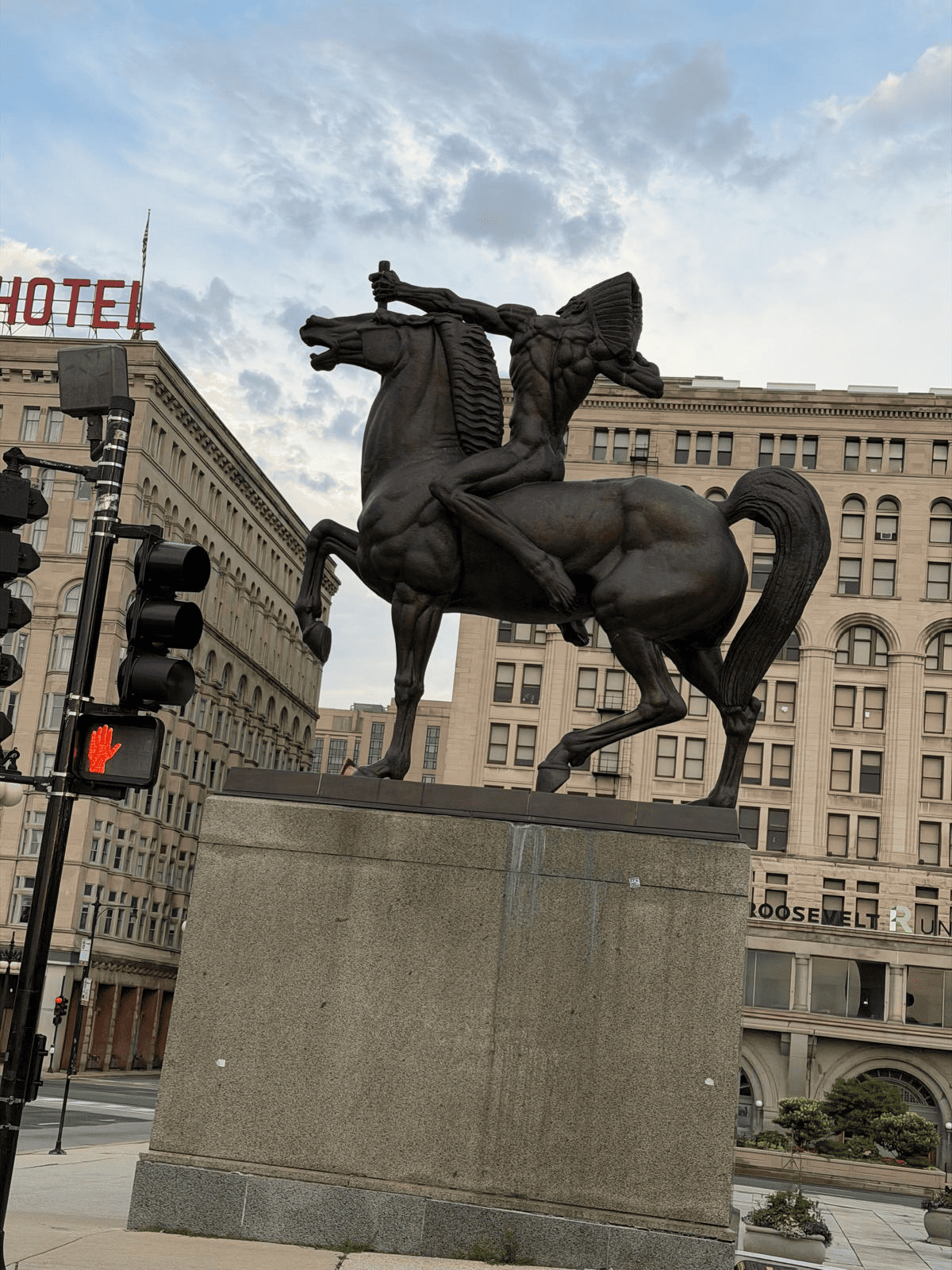 Horse statue downtown