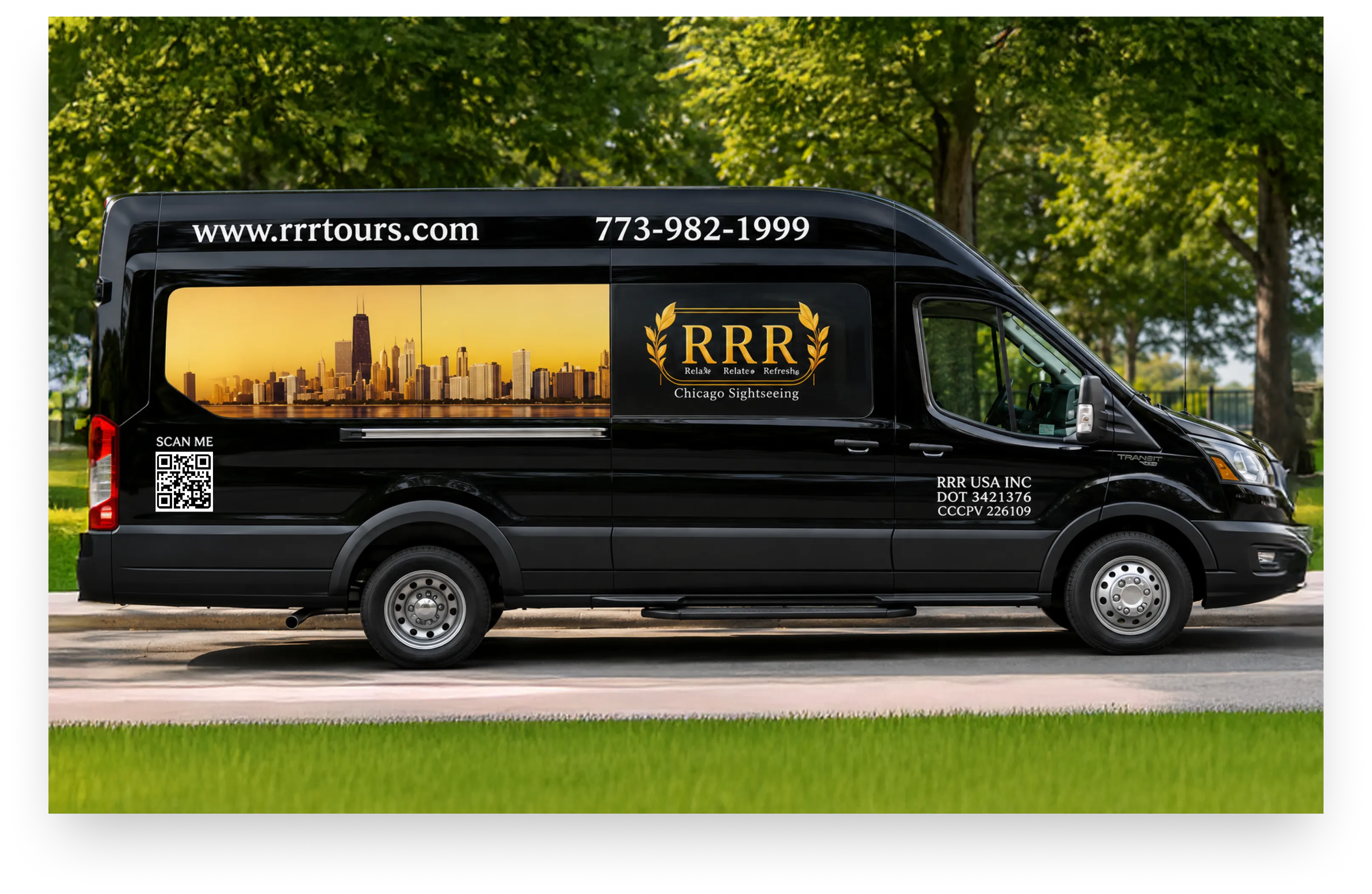 RRR Tours luxury van